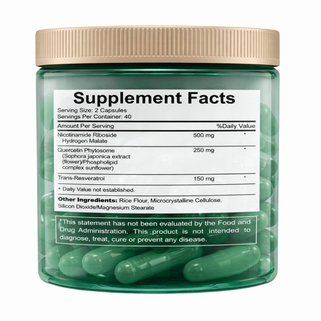NAD+ Capsules Liposomal Nicotinamide Riboside Supplement for Cellular Support