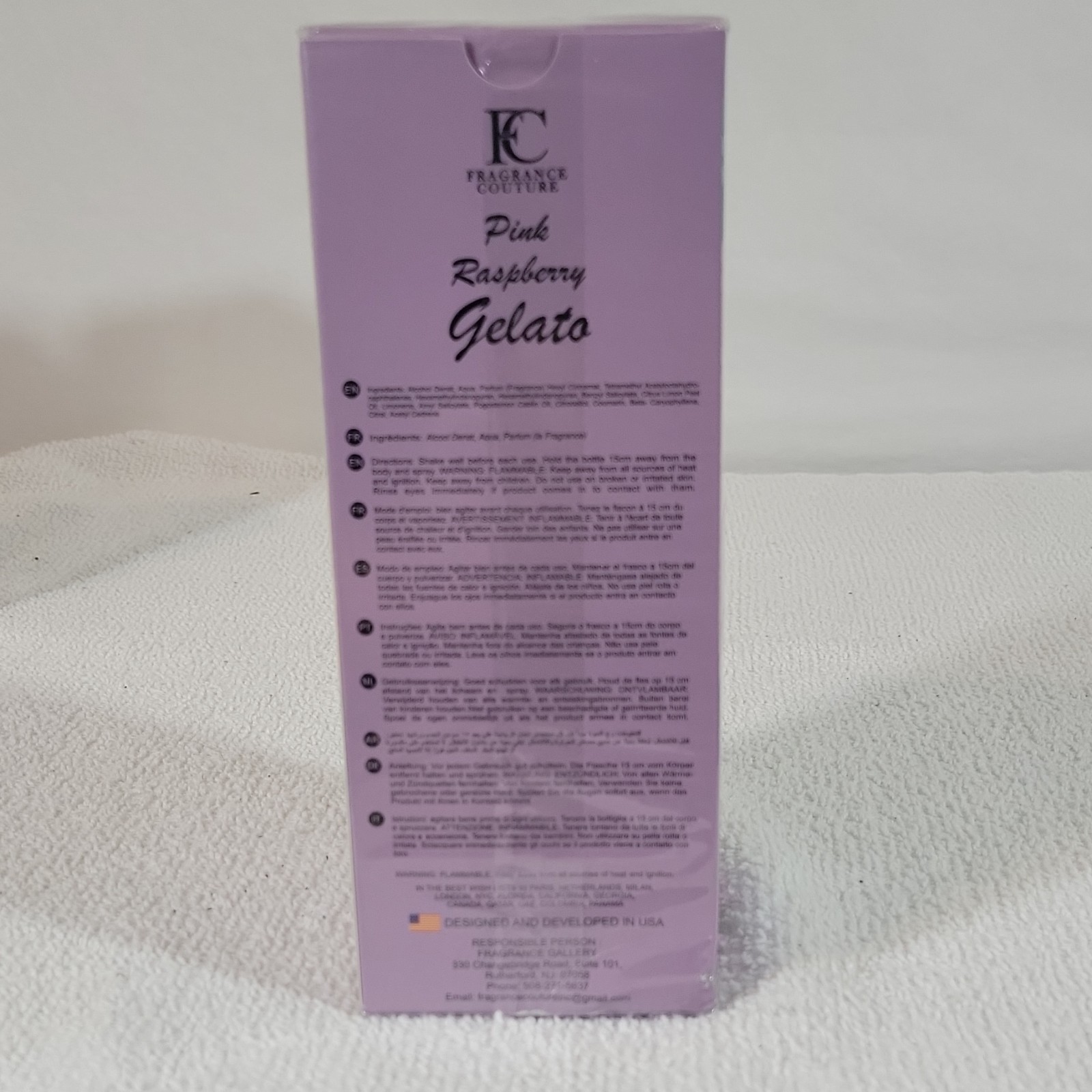 Fragrance Couture Pink Raspberry Gelato Eau de Parfum Spray 3.4 fl oz