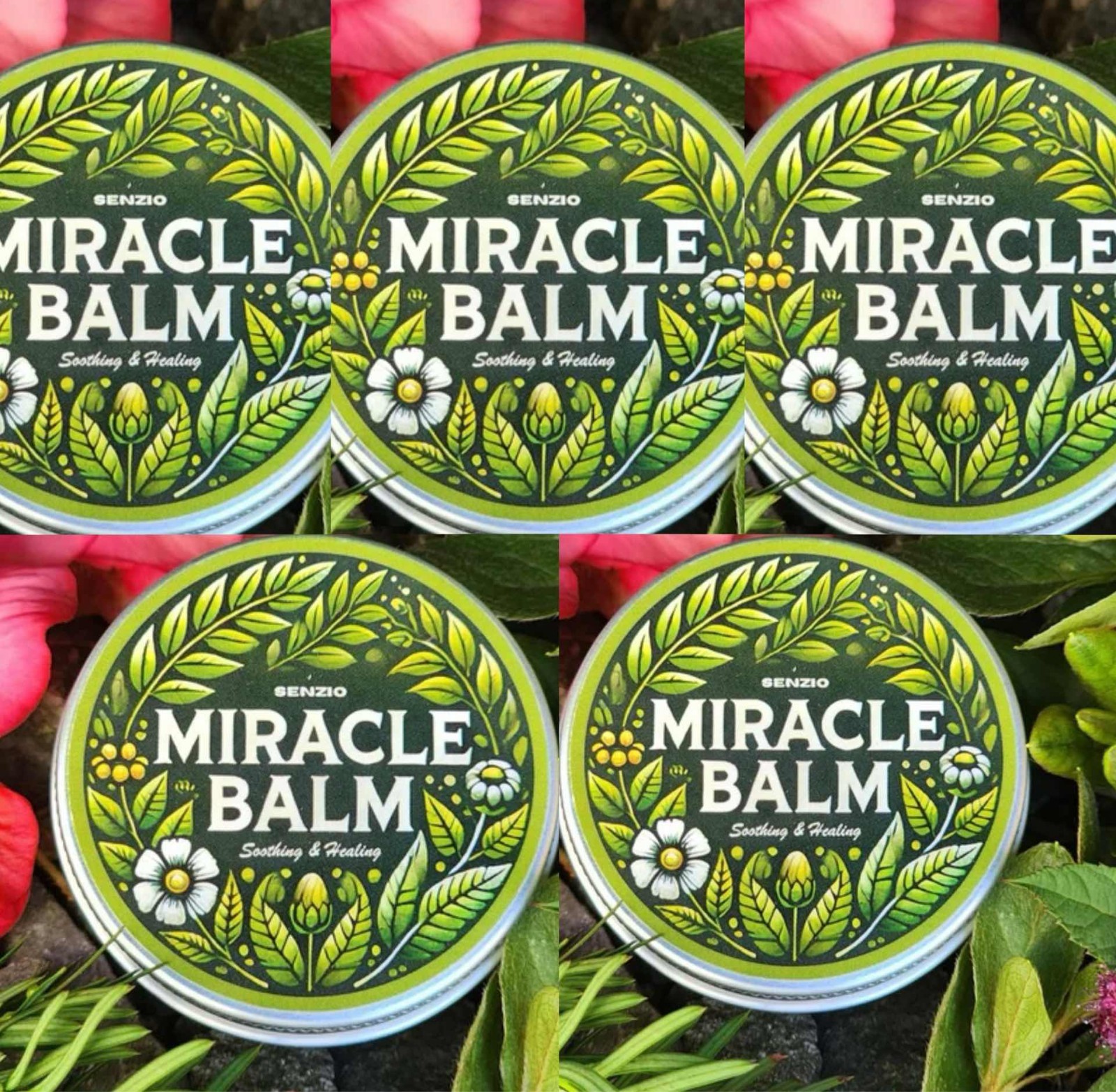 1-5Pack Senzio Miracle Balm Soothing Muscle Cream for Back Hands Feet & Body US