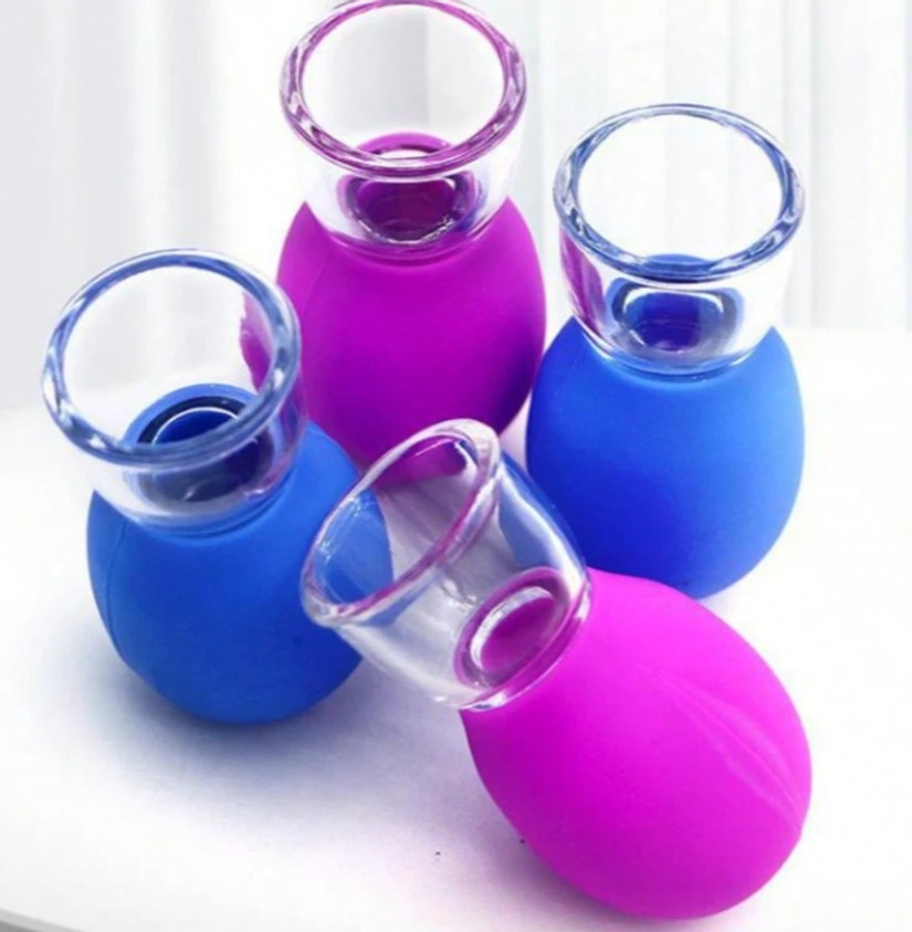 Face Silicone Cupping Therapy Set – 8pc Professional Vacuum Suction Massage Cups