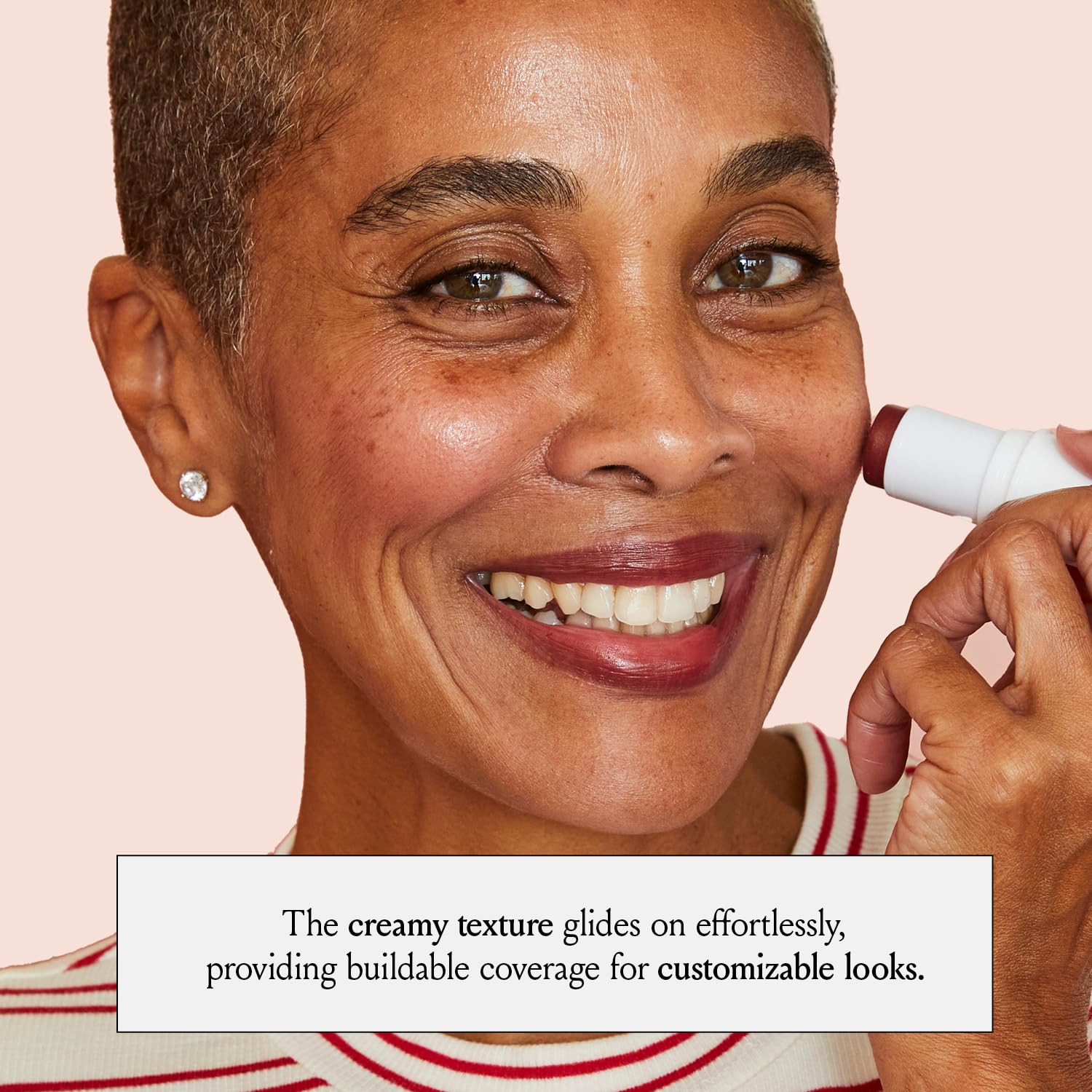 Boomstick Color ™ All-in-One Cream Blush for Cheeks, Eyes & Lips, Long Wearing,