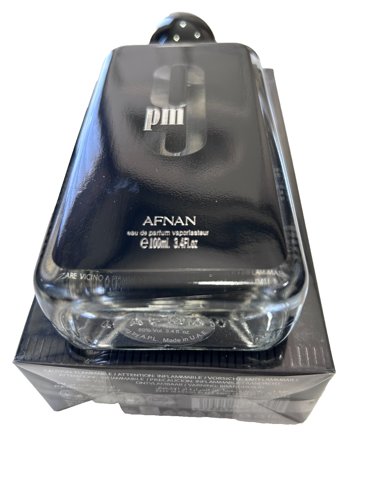 Afnan 9PM Eau De Parfum Spray for Men 3.4 oz 100ml New in Box Authentic