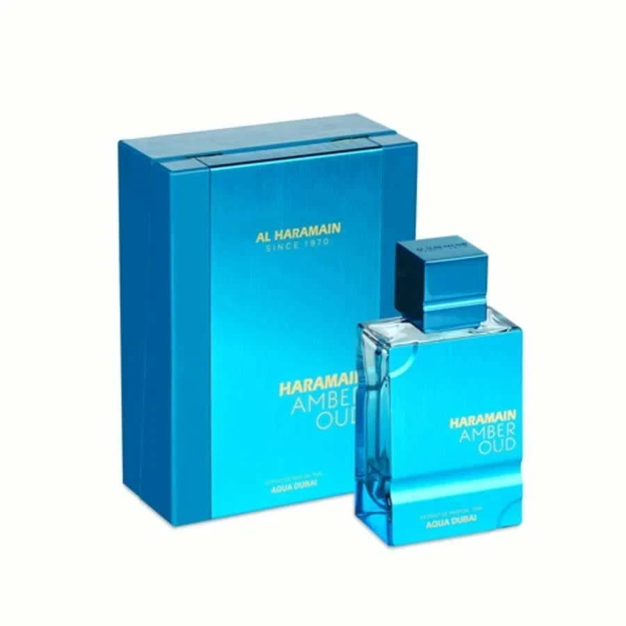 Haramain Aqua Dubai Amber Oud Eau De Parfum By Al Haramain 60ml-2 FL OZ