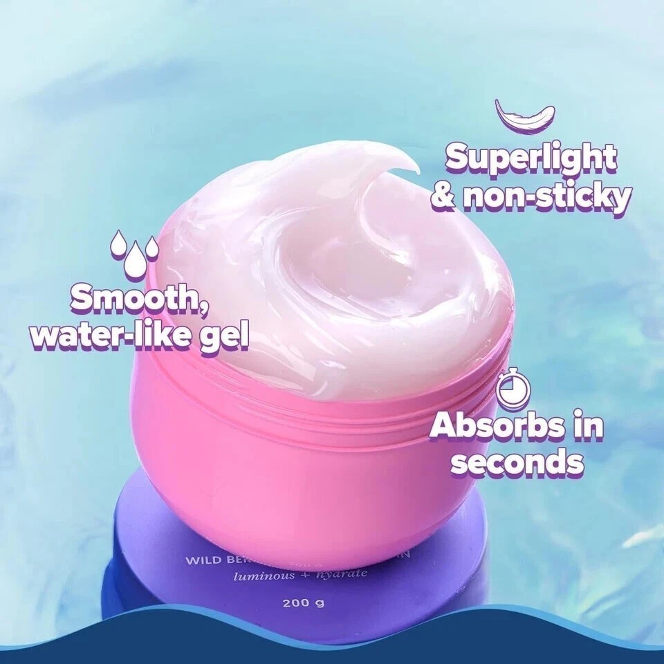 Aqualogica Illuminate Hydra Gel Moisturizer with Wild Berries Alpha Arbutin 200g