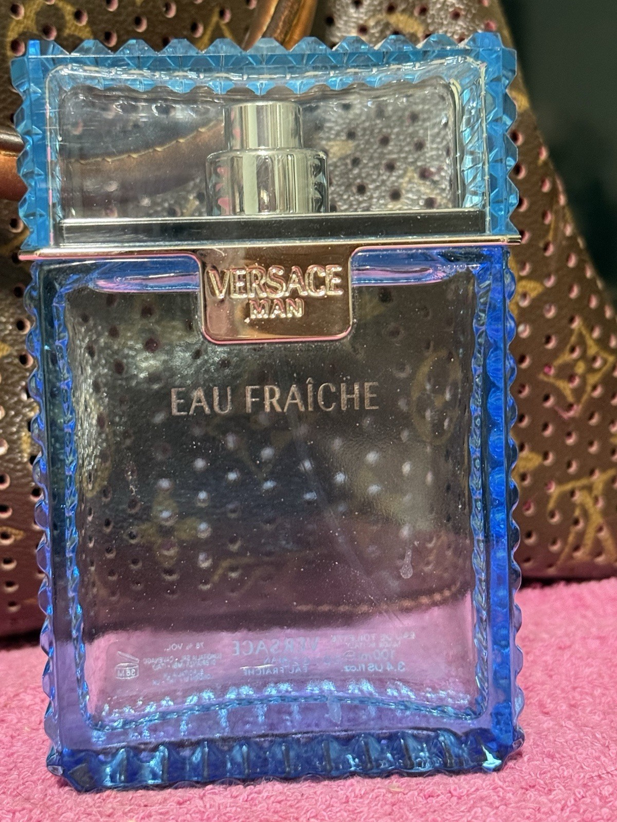Versace Eau Fraîche Eau de Toilette Spray, Lemon Scent, 3.4 US fl oz