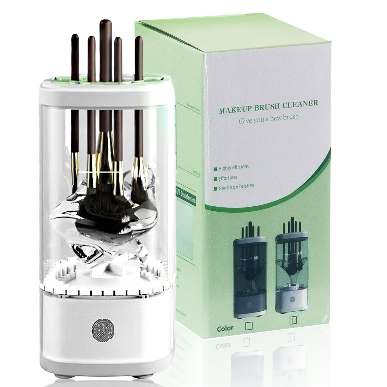 Electric Makeup Brush Cleaner Machine, Upgrade Cosmetic Brush Cleaner,Automatic