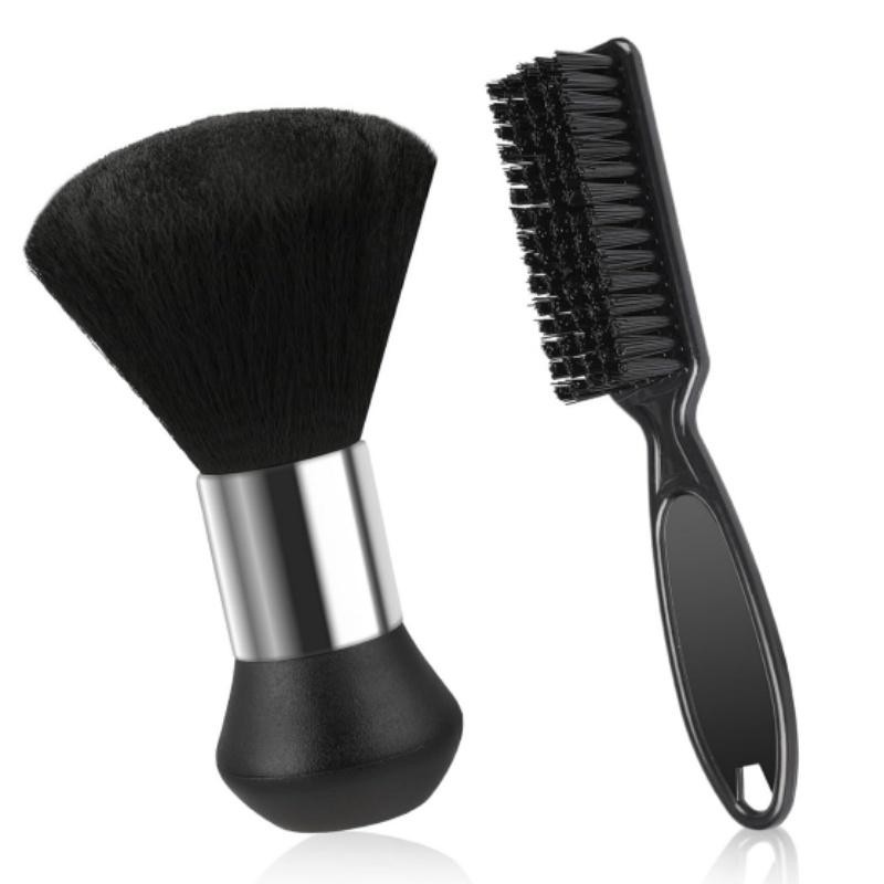 2 Pack Barber Brush Small Brushes Tool for Cleaning Trimmer Hair Clippers
