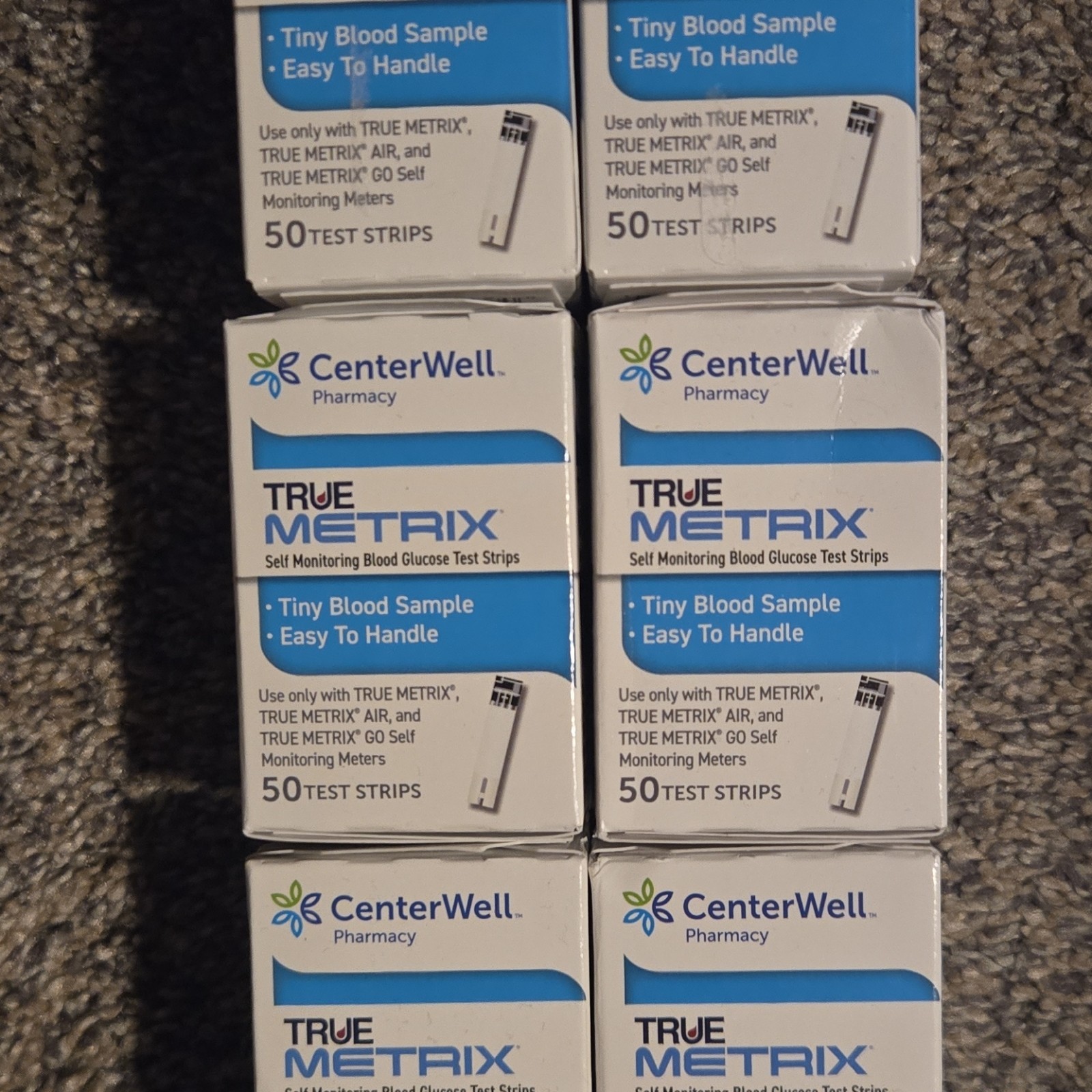 TRUE METRIX Blood Glucose Test Strips 5 Box 50 p box 250 total Exp 5/21/2027