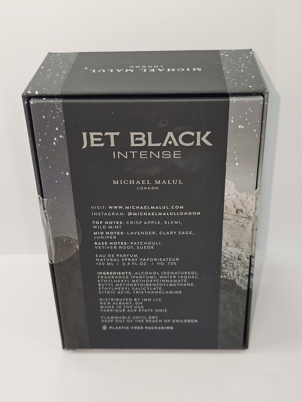 BRAND NEW *SEALED* Michael Malul London Jet Black Intense EDP 3.4 fl oz / 100mL