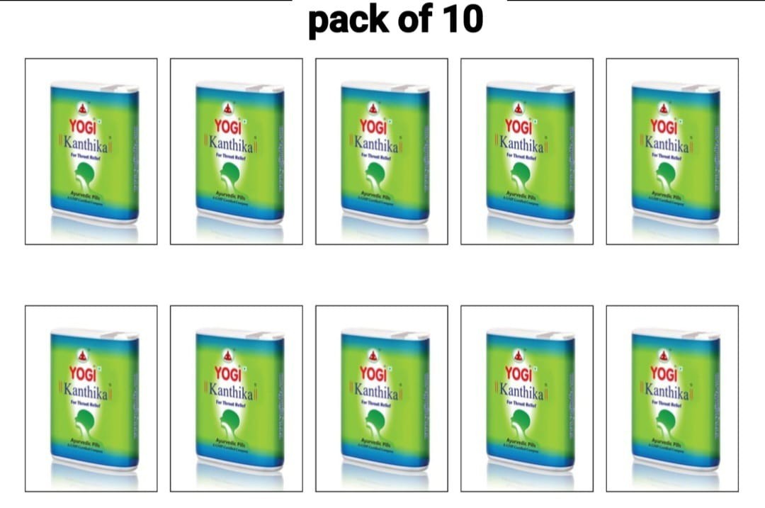 10 x Yogi Kanthika 70 Pills | Ayurvedic Throat Relief |Herbal Remedies & Resins