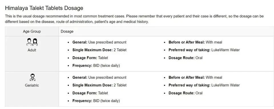 Himalaya Talekt Tablets Pack of 10 | 600 Tabs | Herbal | Free Shipping exp 04/28