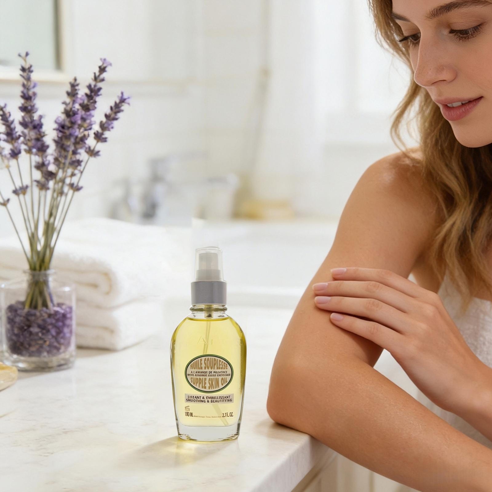 2PCS L’Occitane Almond Supple Skin Oil oz Unisex, for 3.4 Nourishing Body Oil