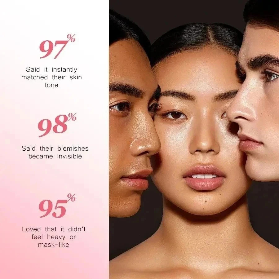 Smooche Korean Color Changing Foundation for All Skin Types Flawless Coverage