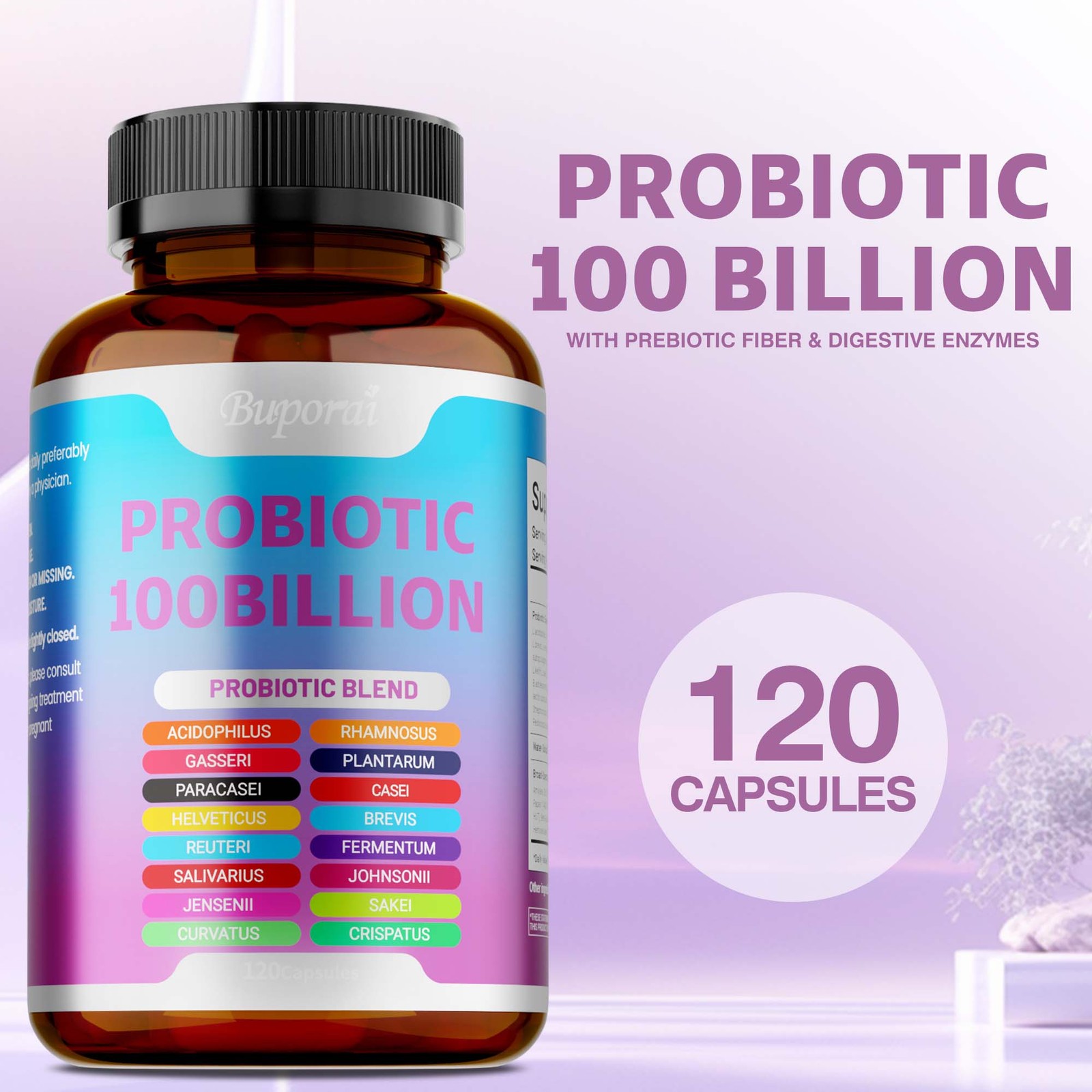 Probiotics 100Billion 120pcs-Supports Digestion and Absorption,Intestinal Health