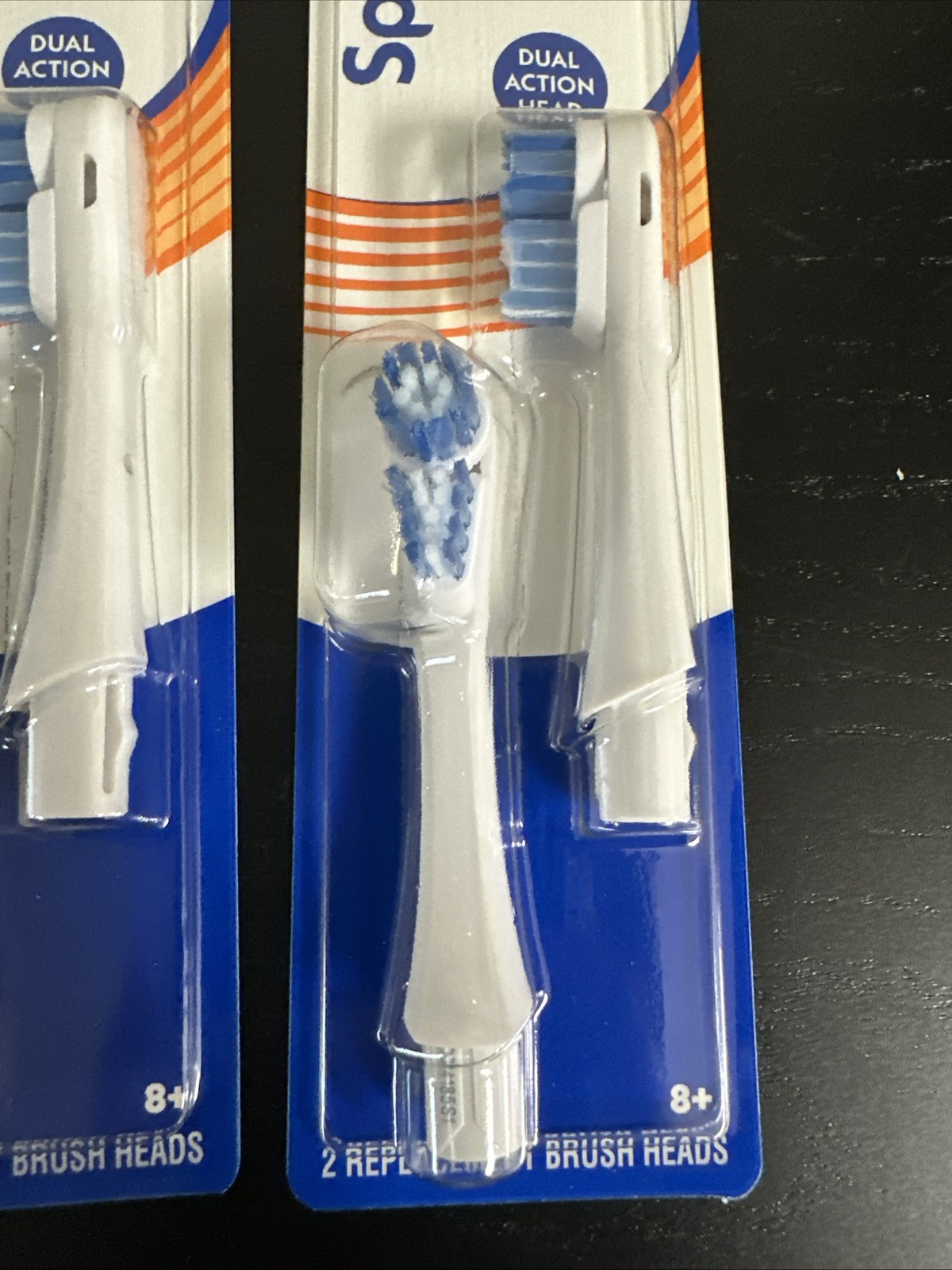 Lot of 2 SpinBrush Pro Clean Dual Action, 2 Count Replacement Brush Heads [NEW]