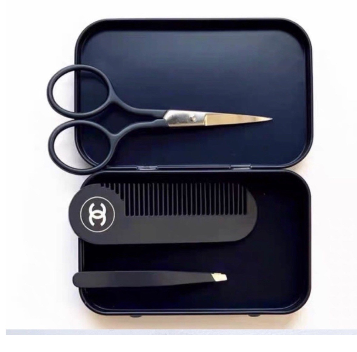 Chanel Bleu de Chanel Set of Hair Comb, Scissors, and Tweezers RARE VIP Gift Set