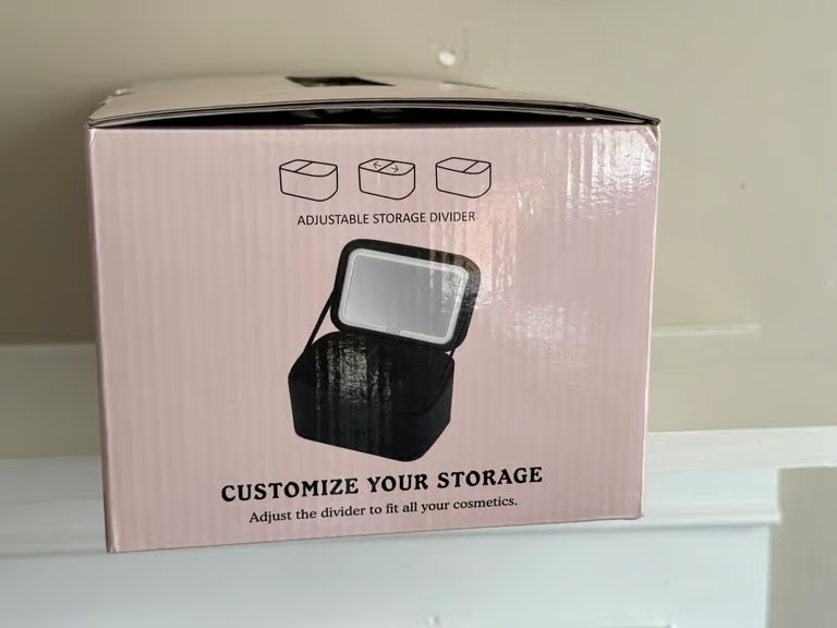 Real Her Lighted Train Case Black with LED Mirror – New In Retail Box