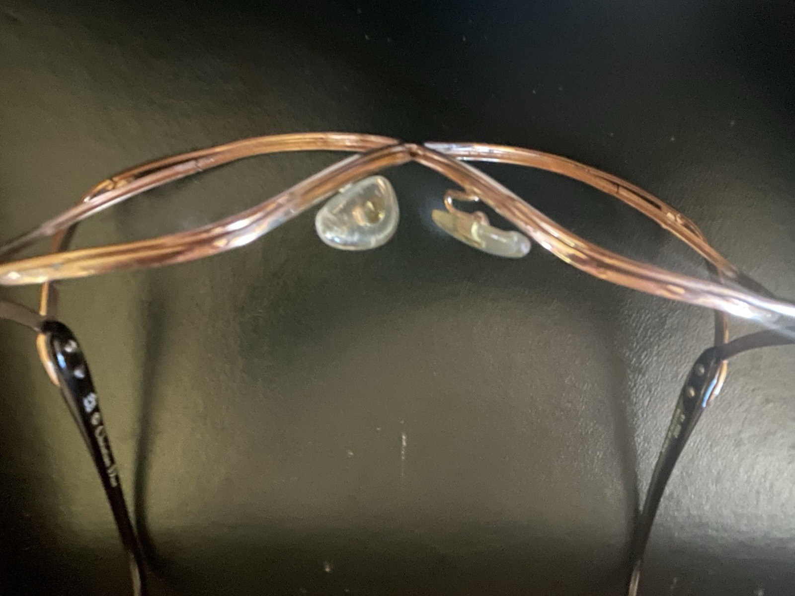 Christian Dior Vintage Gold Rimmed Eye Glasses Frames Model 2056