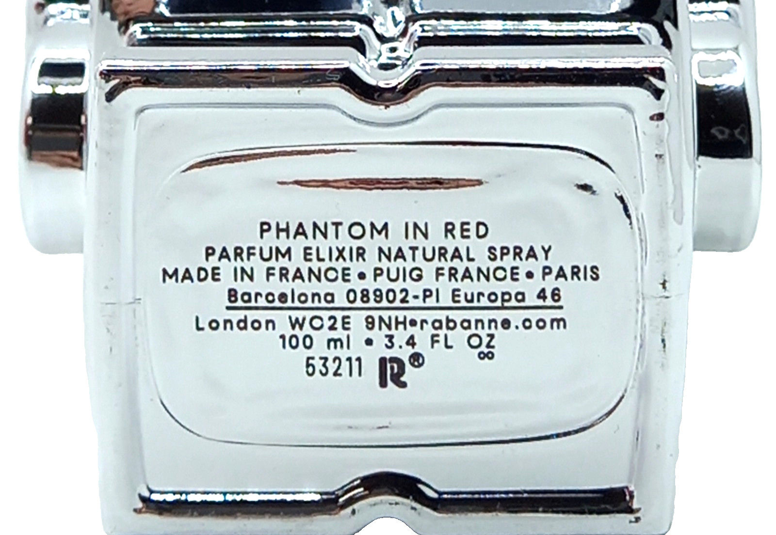 PACO RABANNE PHANTOM IN RED PARFUM ELIXIR SPRAY MEN 3.4 Oz / 100 ml BRAND NEW!!!