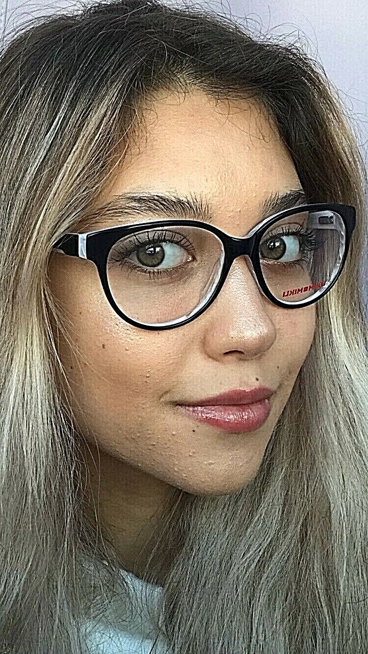 New Mikli by ALAIN MIKLI ML17R12 M01 54mm Black White Women’s Eyeglasses Frame .
