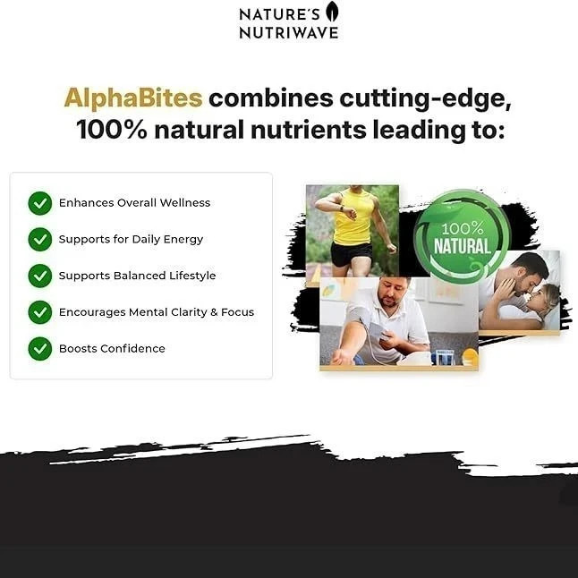 NEW Alpha Bites Gummies AlphaBites Max Performance Gummy (1 Month Supply)