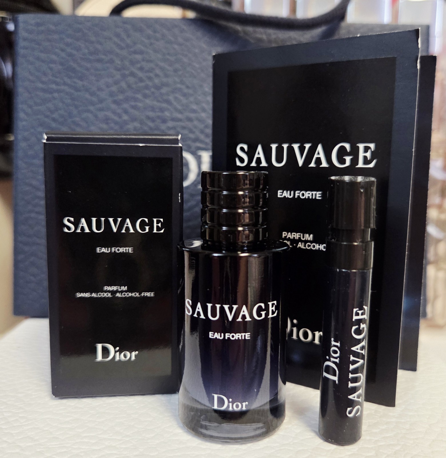 Dior Sauvage Eau Forte Parfum Alcohol-Free Mini Splash Dabber 10mL+ Spray Sample