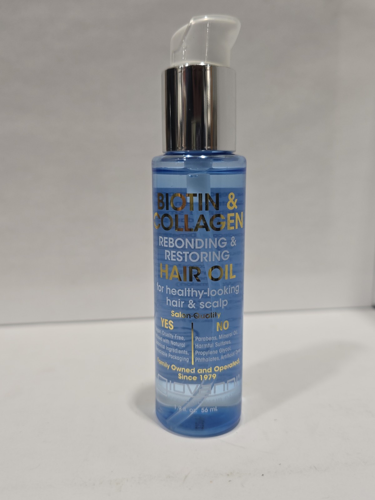 Giovanni Biotin Collagen Rebonding Restoring Hair Oil 1.9 Oz