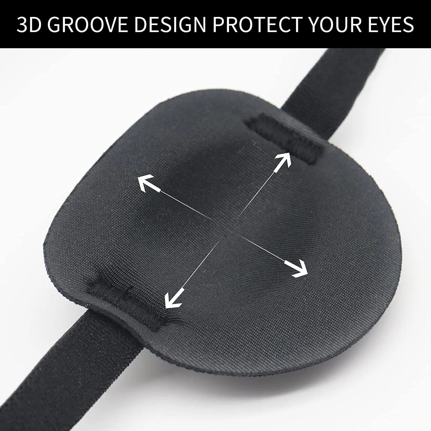 2PCS 3D Adjustable Eye Patches for Left or Right Eyes for Adults and Kids USA