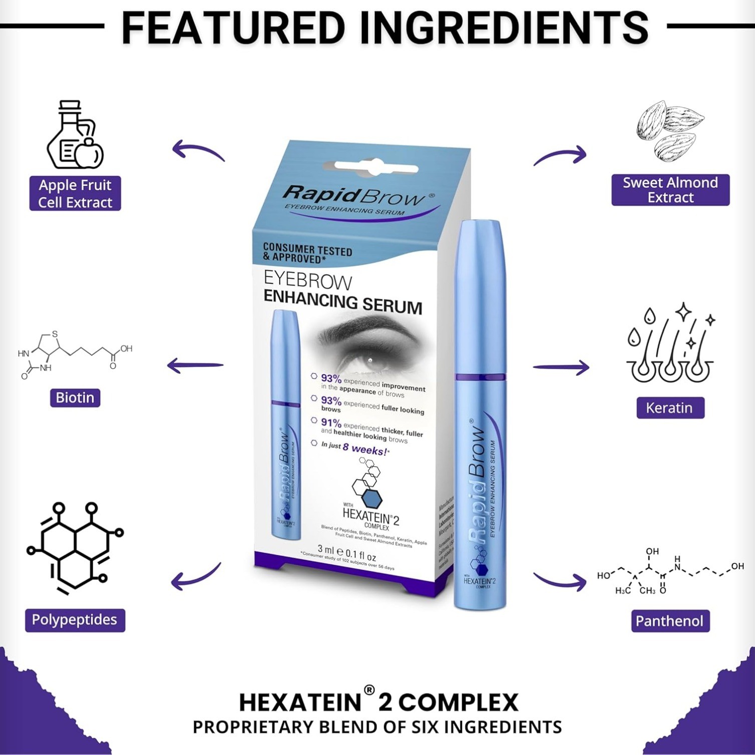 Eyebrow Enhancing Serum, 3ml /0.1 Fluid Ounce clear