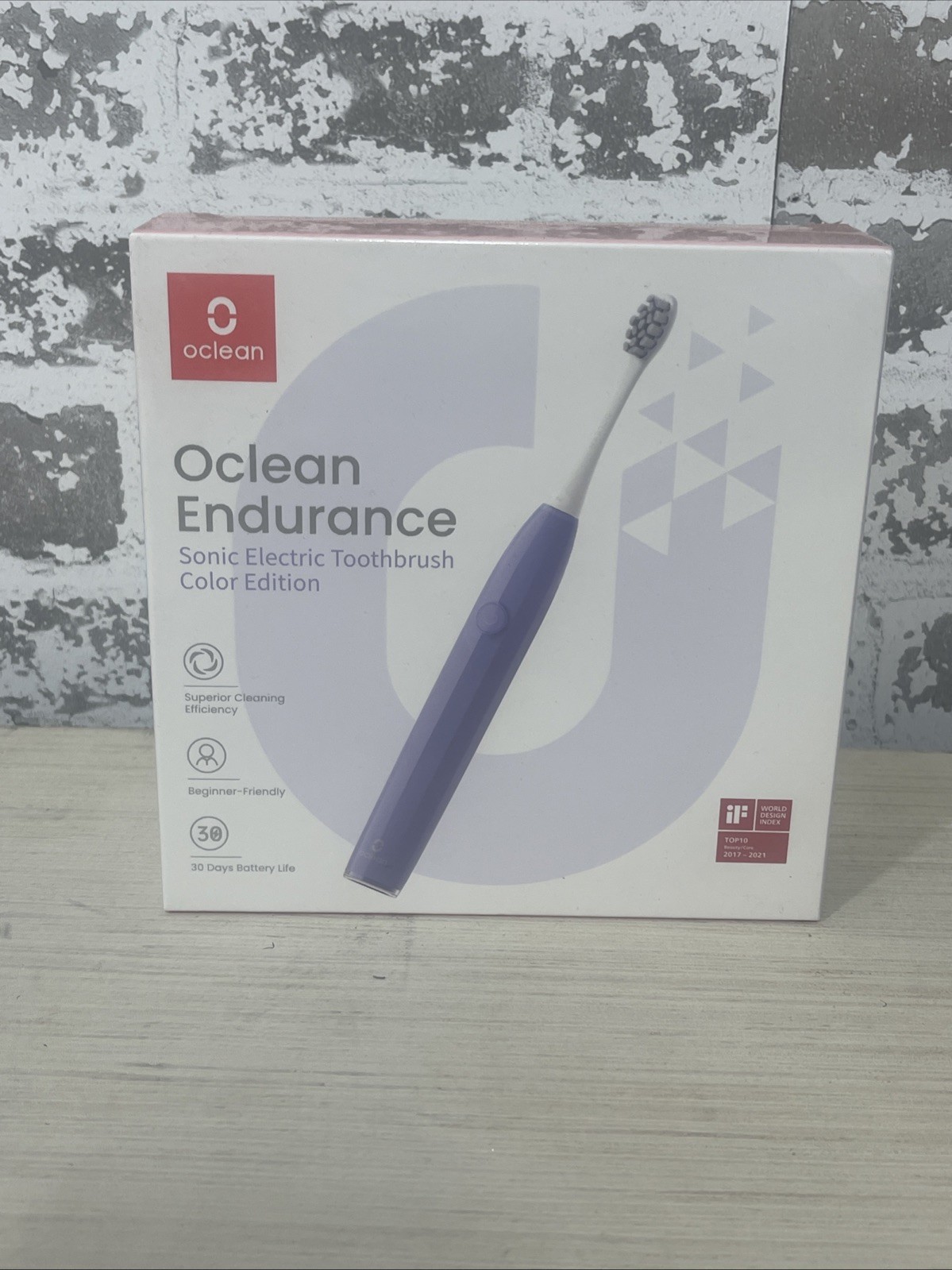 Oclean Endurance Sonic Purple Electric Toothbrush with 30 Days Battery Life, New