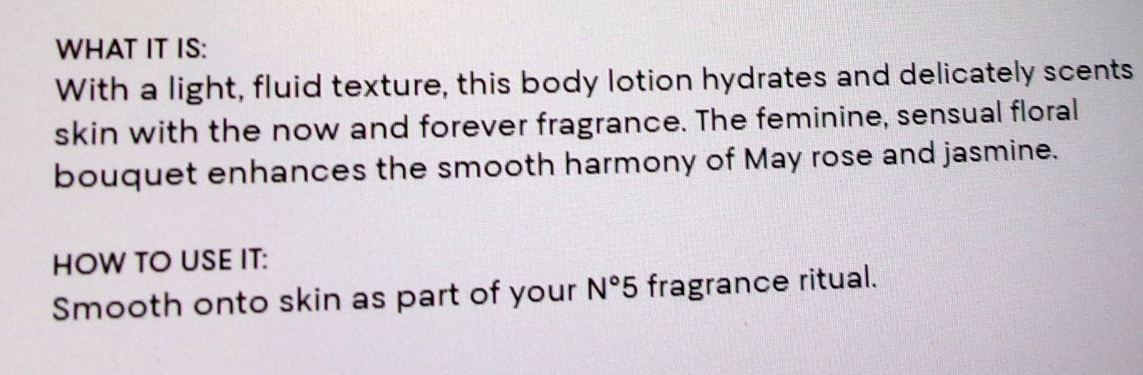 Chanel No. 5 for Women The Body Lotion 200 ml/6.8 oz/NEW IN RETAIL BOX/SEALED