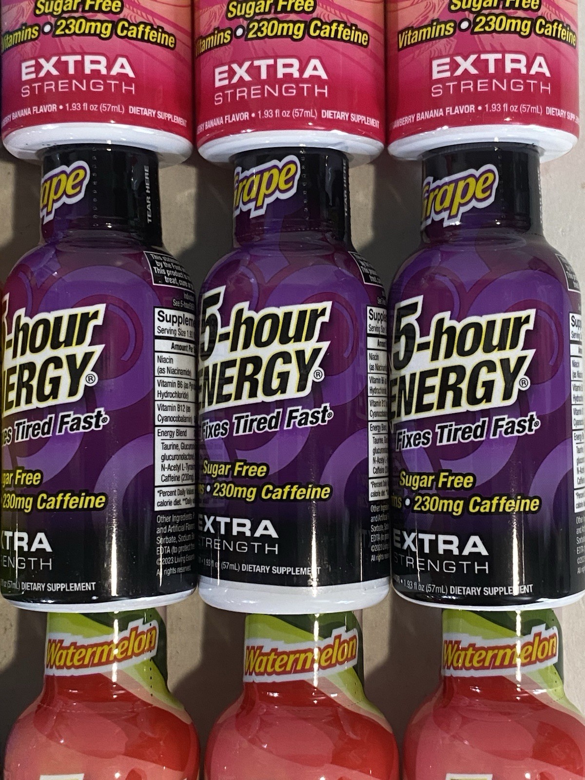 (21) 5-hour Energy Extra Strength, Variety, Energy Shot, 1.93oz. Bulk, 7 Flavors