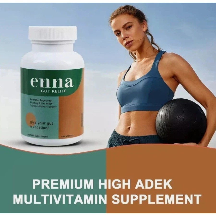 3 Bottle Emma Gut Health Supplement 180 Capsules for Bloating Relief & Leaky Gut