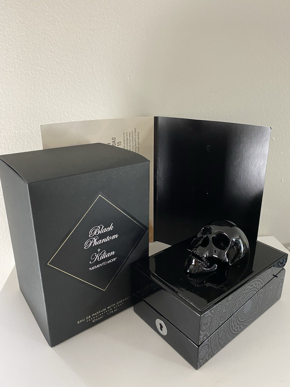 Kilian Black Phantom EDP With Coffret Vaporisateur Spray, MEMENTO MORI, 1.7 OZ