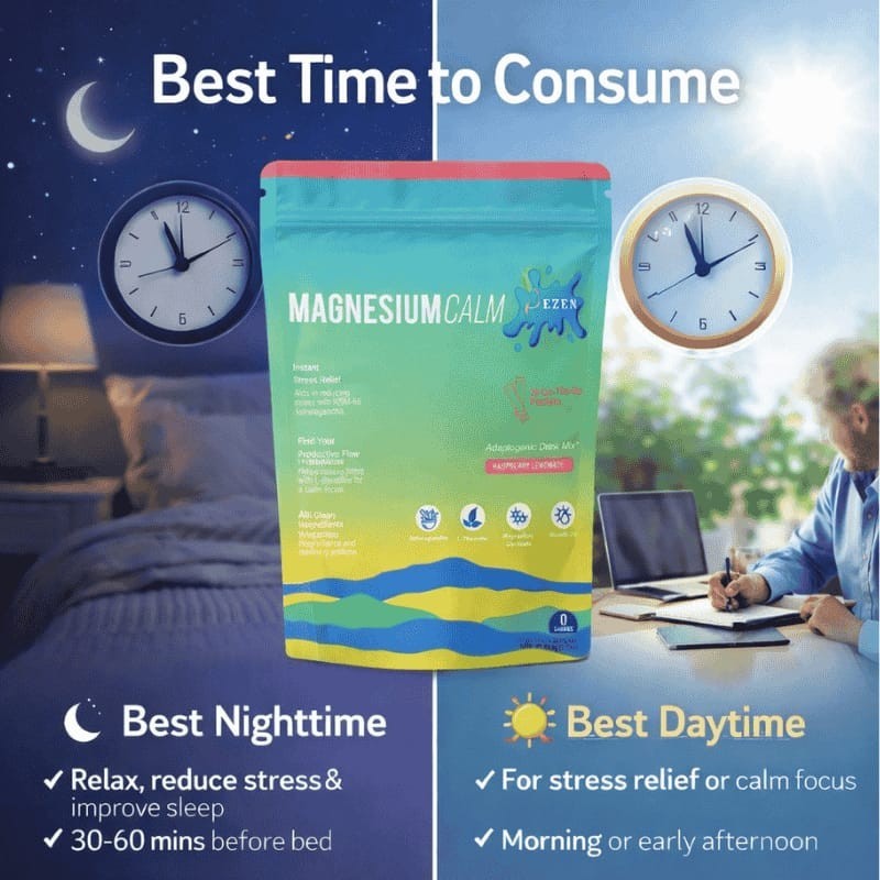 DEZEN Yerba Mate Tea & Calm Magnesium Powder | Combo Pack