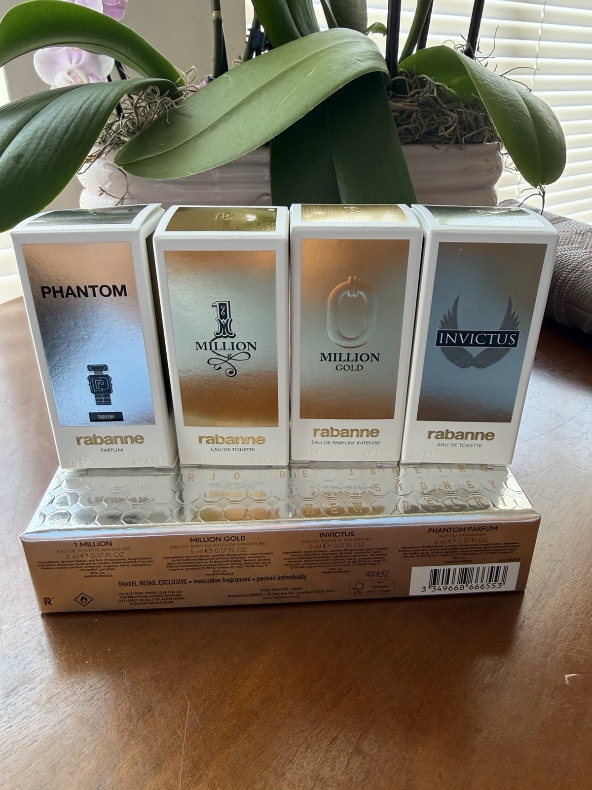 rabanne 1 Million Phantom Invictus Million Gold Spray Gift Set 5 mL Travel