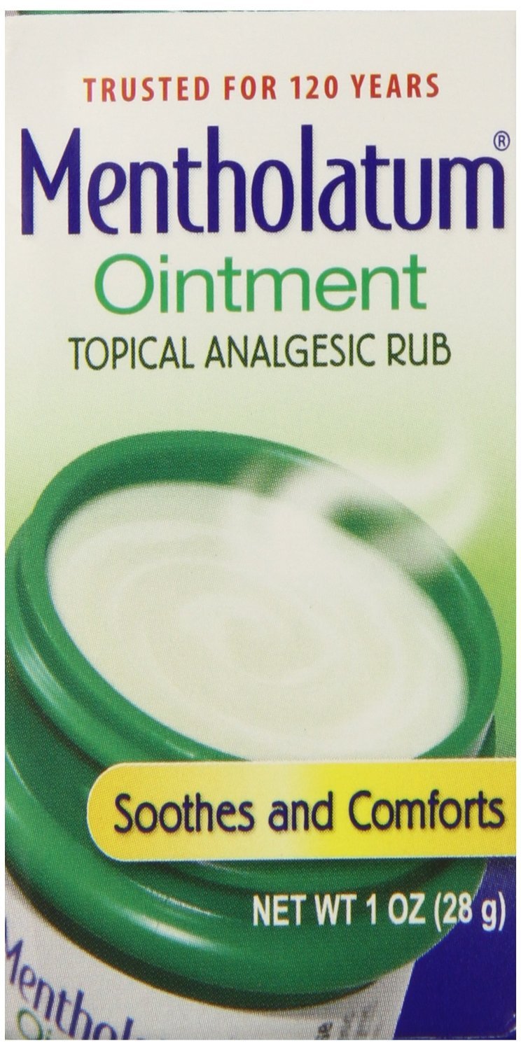 3 Pack Mentholatum Ointment/Topical Analgesic/Aromatic Vapors, 1 Ounce Each