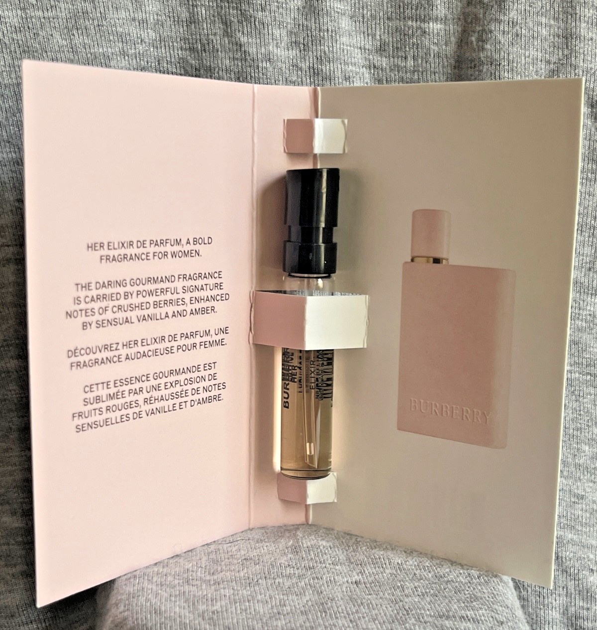 Burberry Her Elixir de Parfum EDP Intense Sample Spray .05oz / 1.5ml NEW TRAVEL