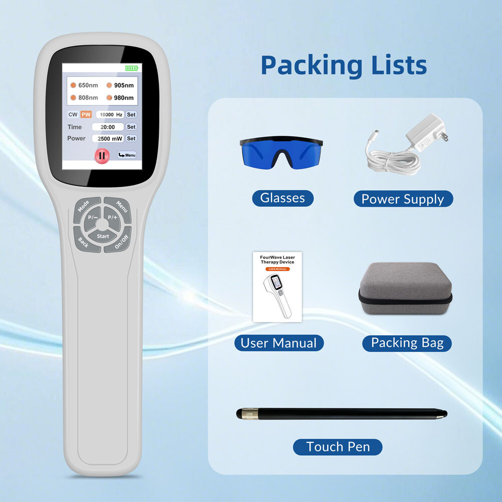 Cold Laser Therapy Device 25 Diodes 650nm 808nm 905nm 980nm Inflammation Relief