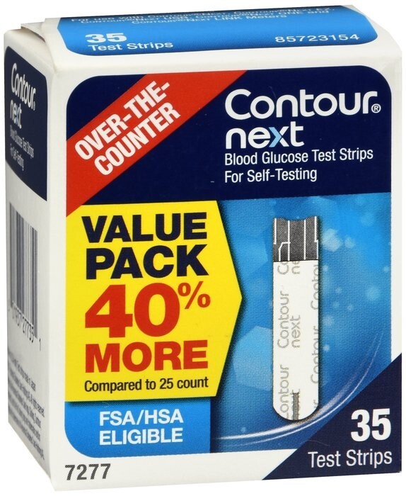 CONTOUR NEXT BLOOD GLUCOSE 280TEST STRIPS (8 boxes Of 35 Ct) Exp: 03/31/2026