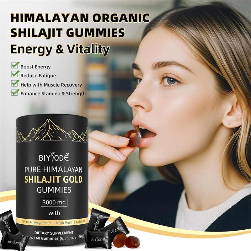 Himalayan Shilajit GOLD Gummies, Organic, Extremely Potent 3000 mg, Fulvic Acid