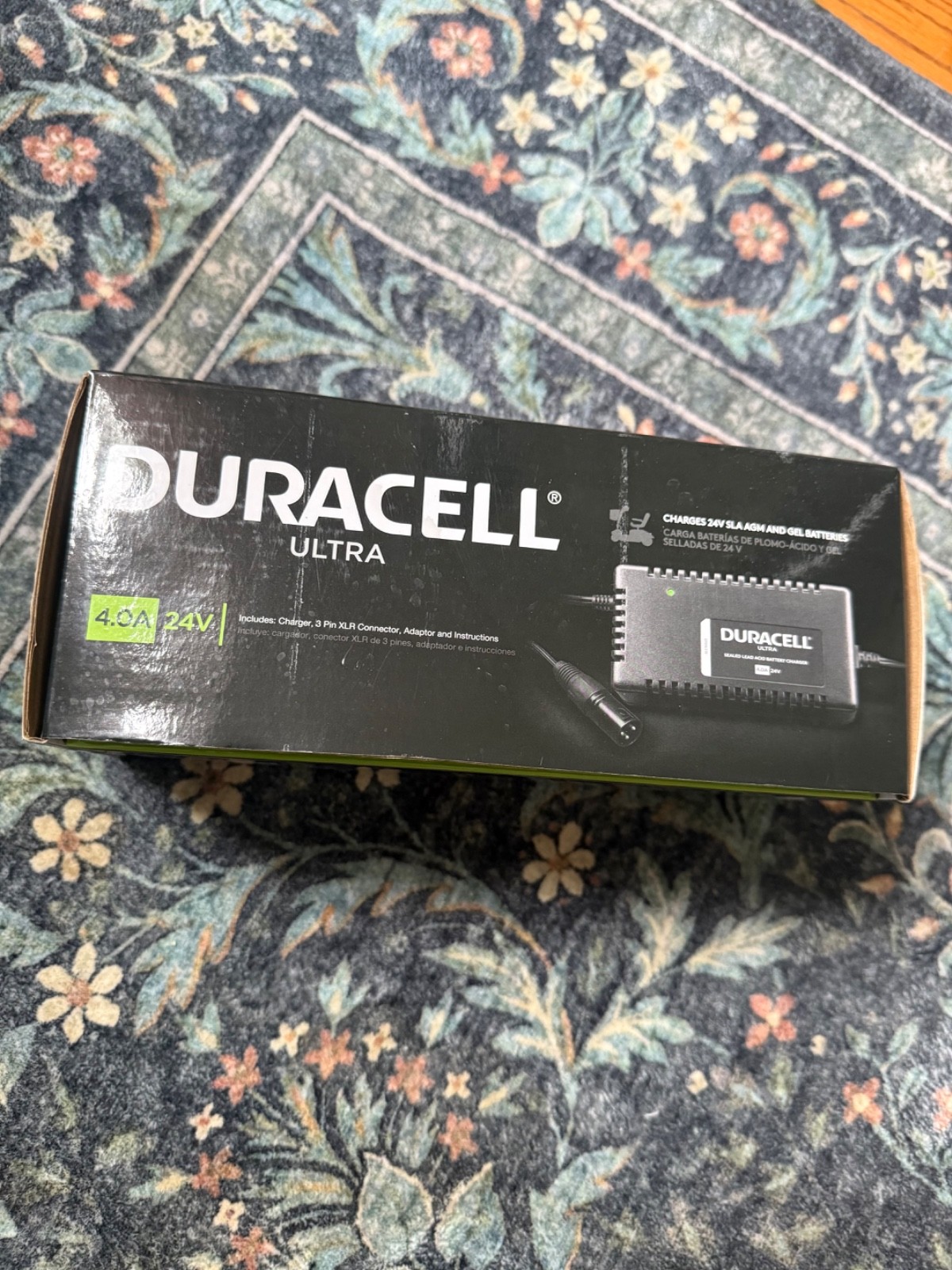 NIB Duracell Ultra Motorized Wheelchair Charger Sealed Lead Acid Bettery Charger