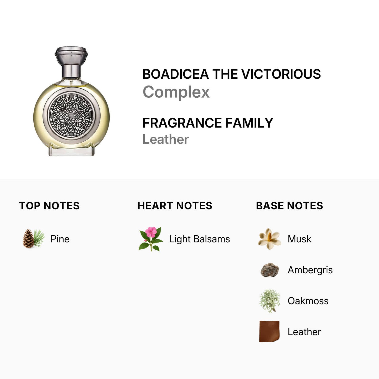 Boadicea The Victorious Unisex Complex EDP 3.4 oz Fragrances 5060215061130