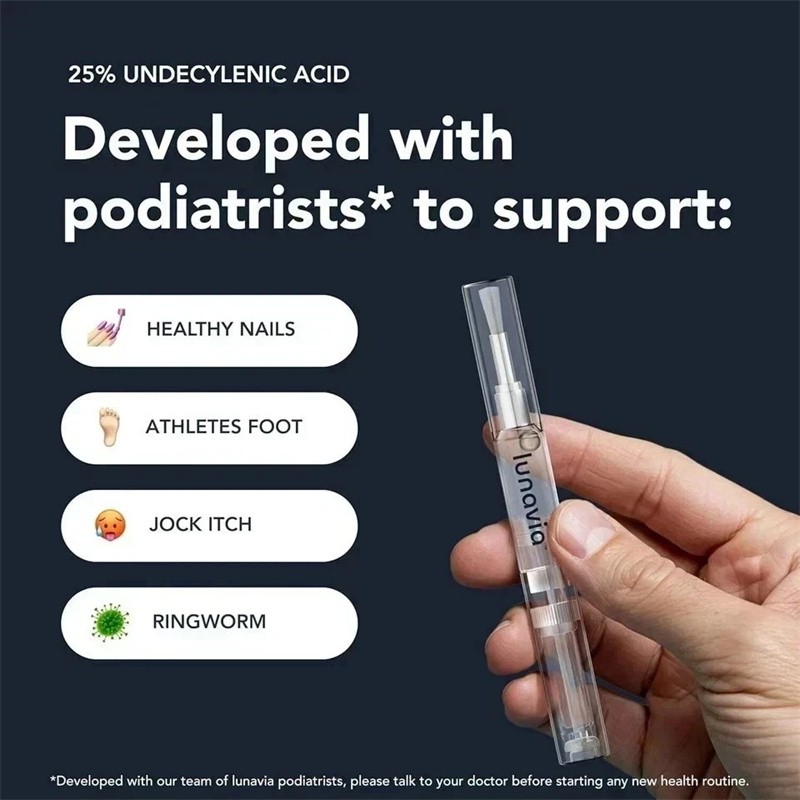 15 Pack Lunavia Antifungal Pen, 25% Undecylenic Acid – Toenail Fungus Treatment