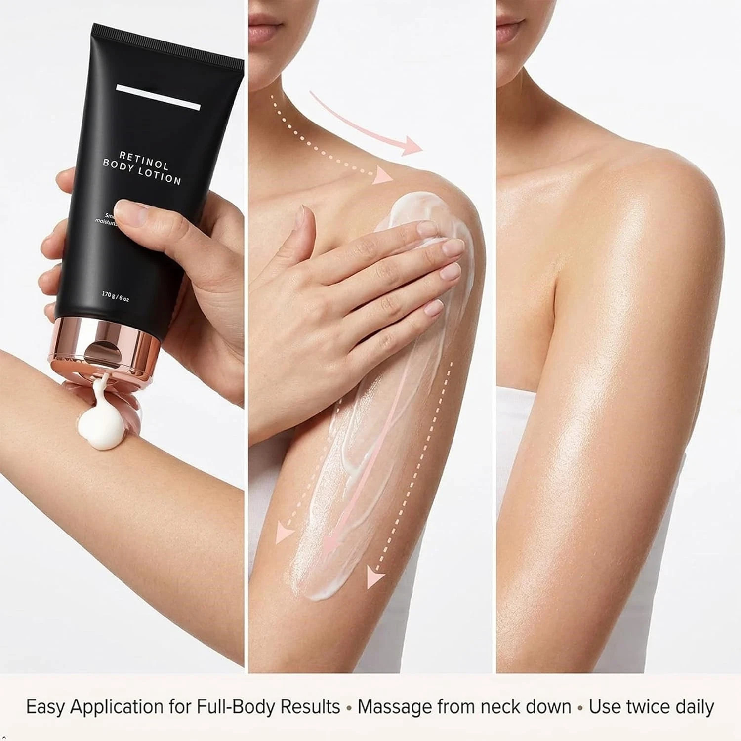 Retinol Anti Aging Body Lotion Firming Cream Crepey Skin Moisturizer 6oz 170g
