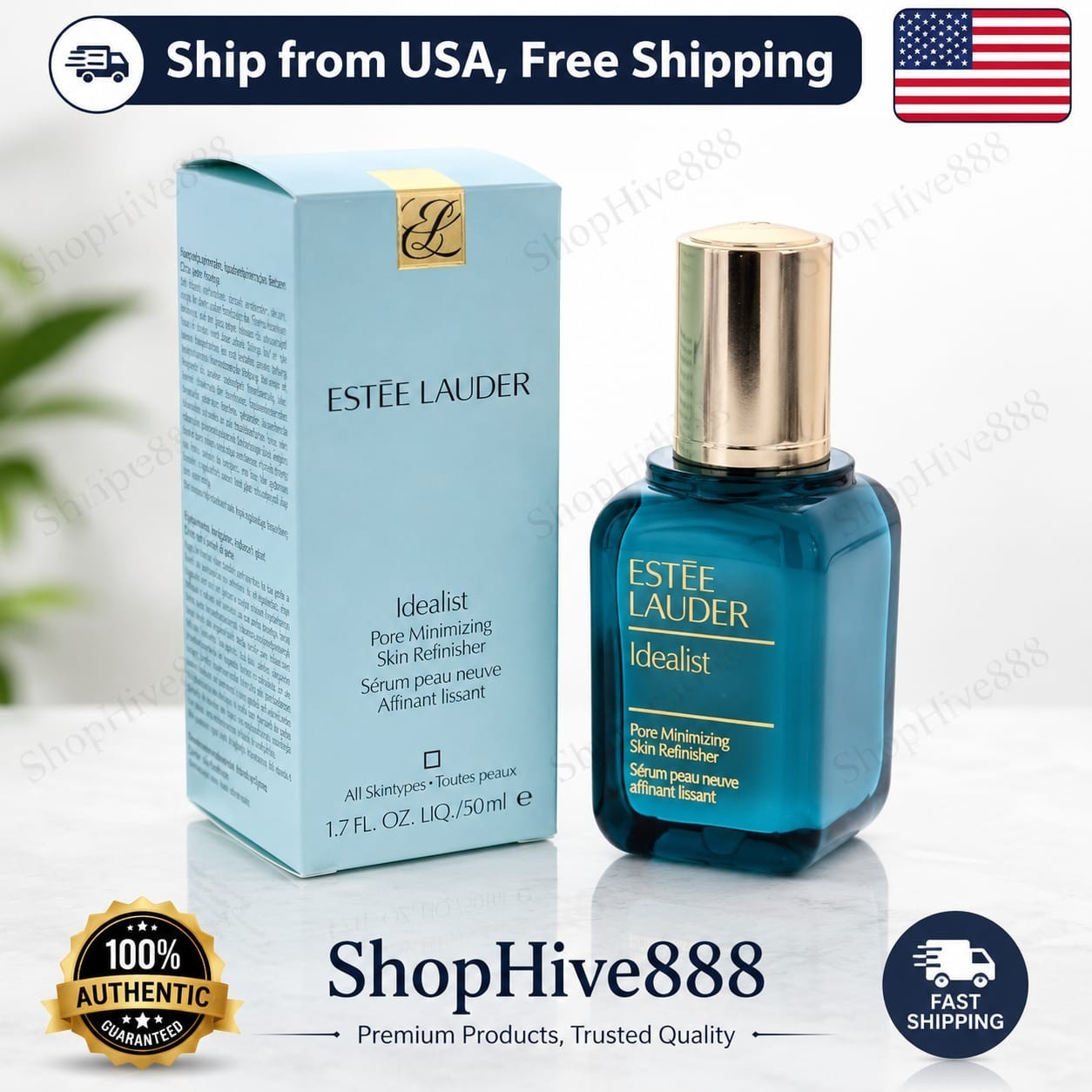 Estée Lauder Idealist Pore Minimizing Skin Refinisher Face Serum 50ml 1.7oz New
