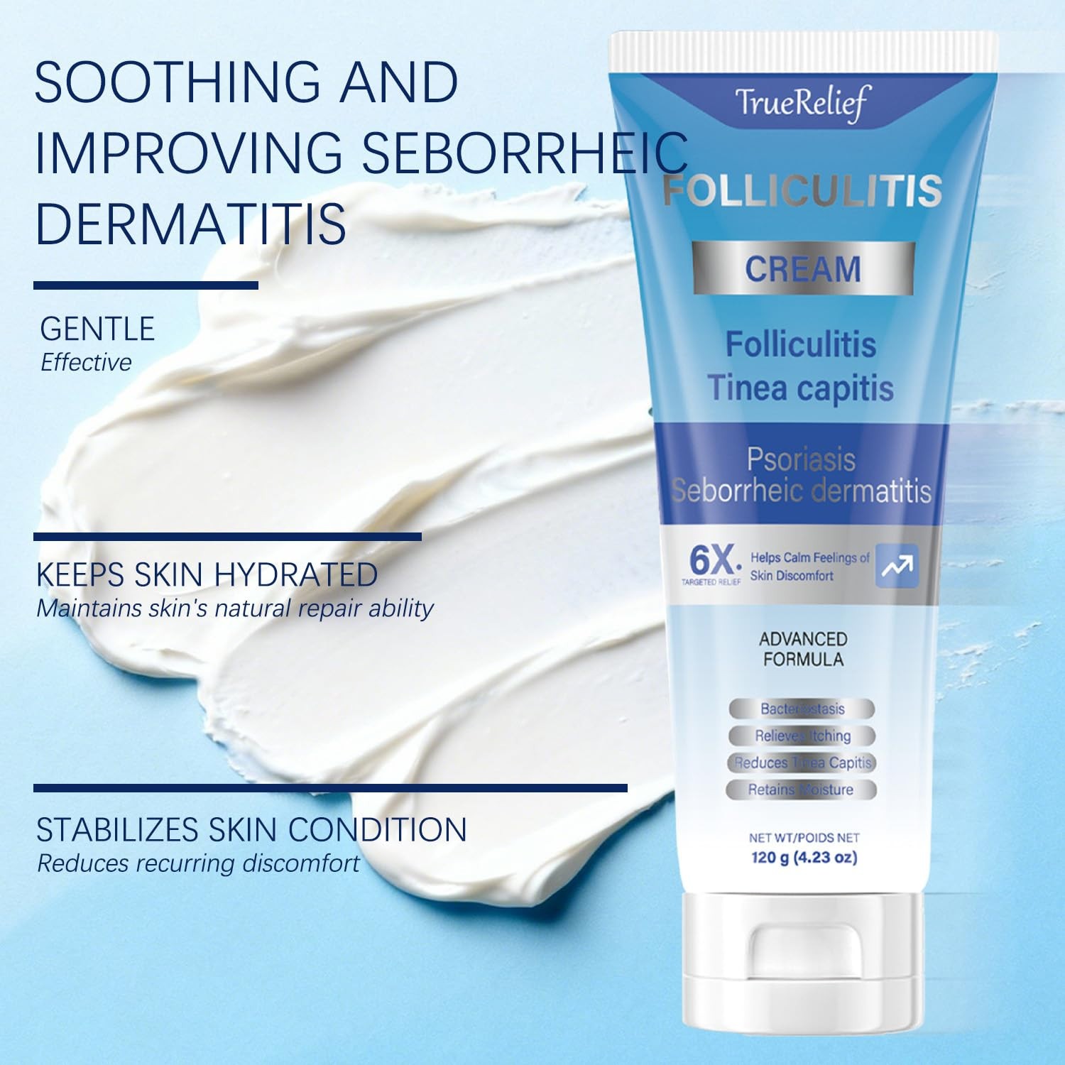 Folliculitis Cream 120g for Ingrown Hair Razor Bumps Skin Care