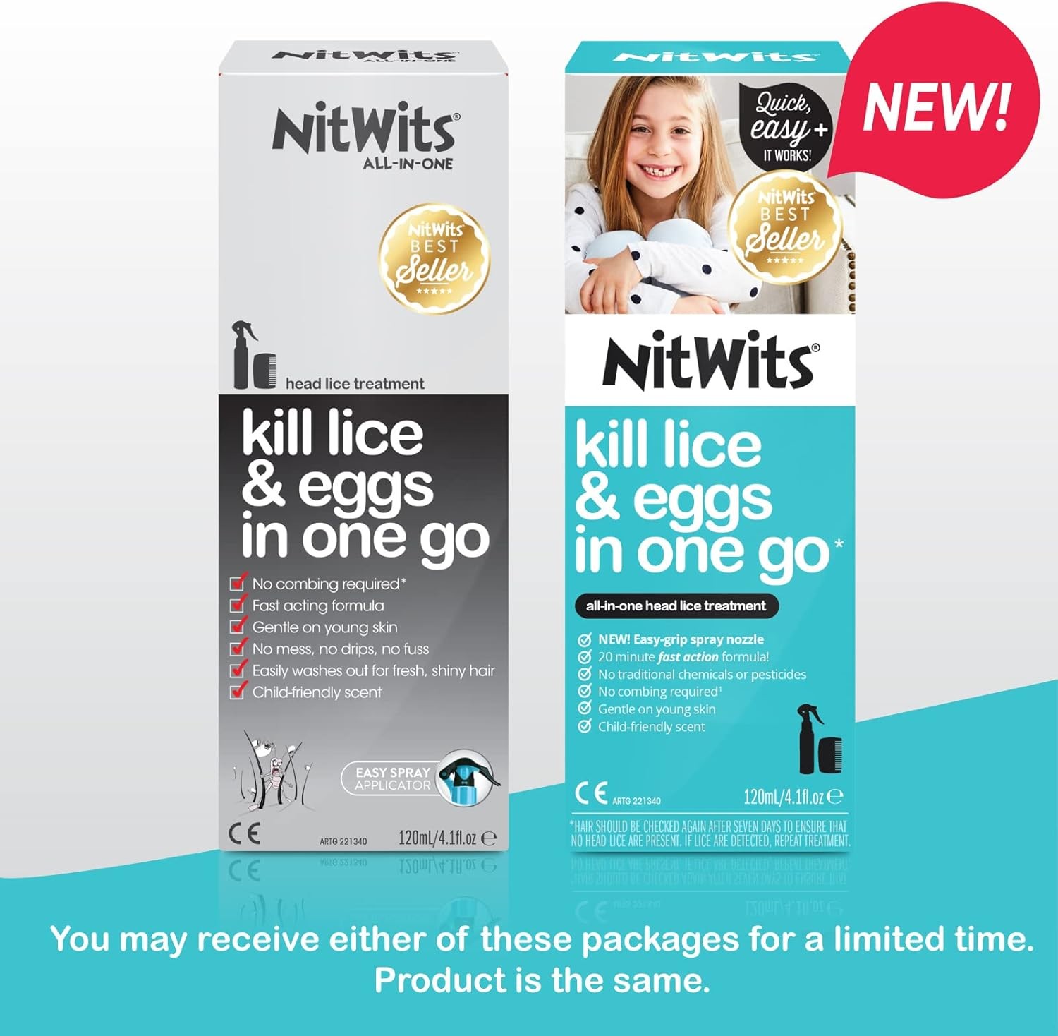 All-in-One Head Lice Treatment Spray, Kills Lice, Super & Eggs,…