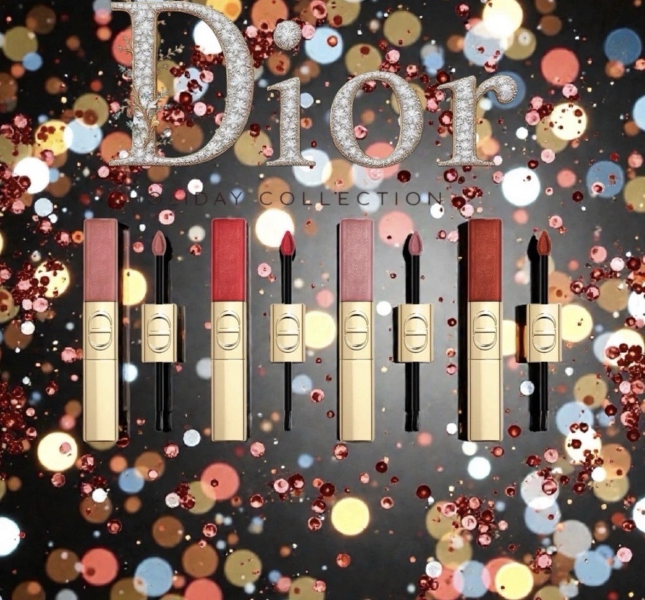 DIOR Rouge Dior Sequin Liquid Duo #220 Ribbons Holiday 2025 Limited Edition