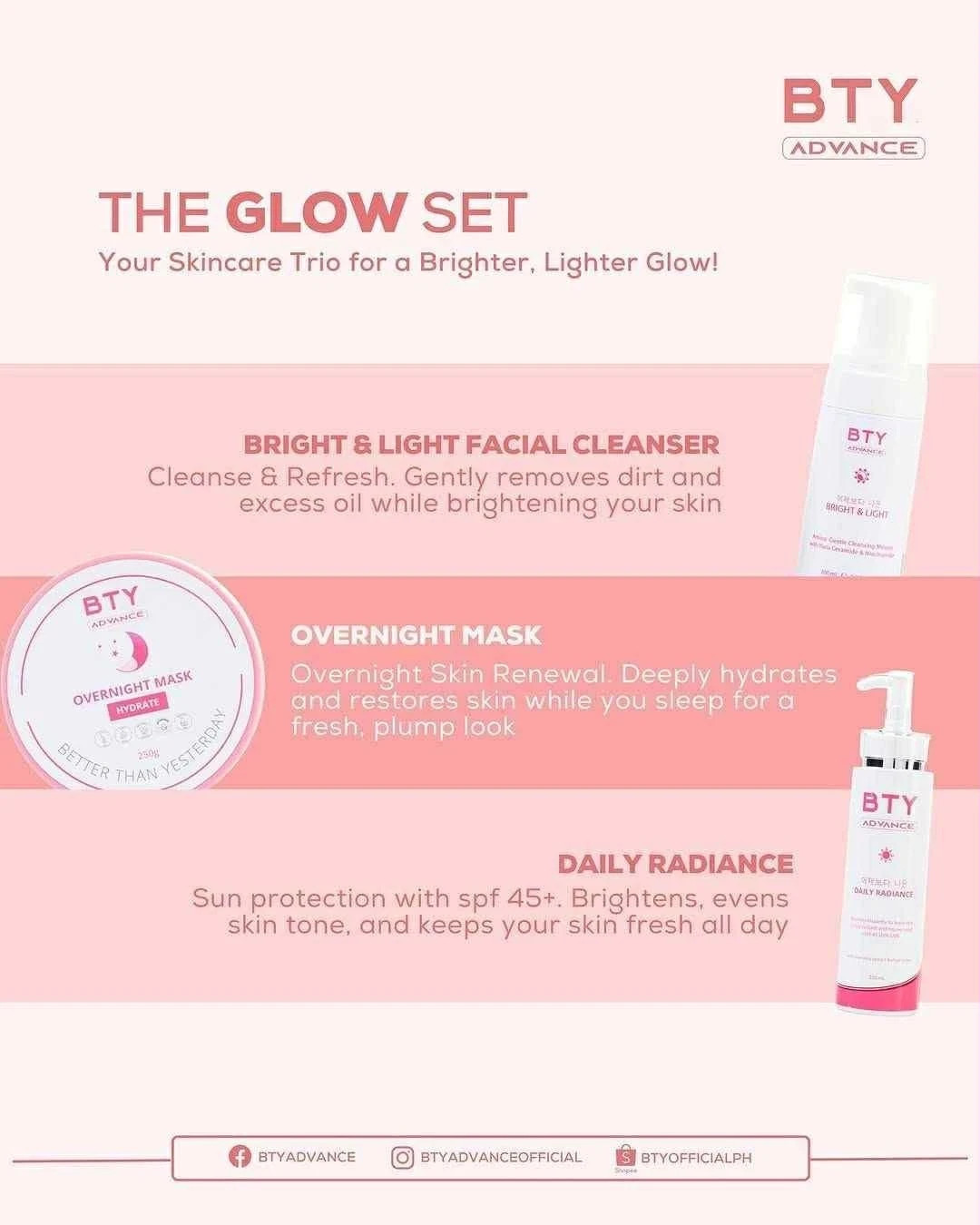 BTY Advance 4pcs Skincare Bundle